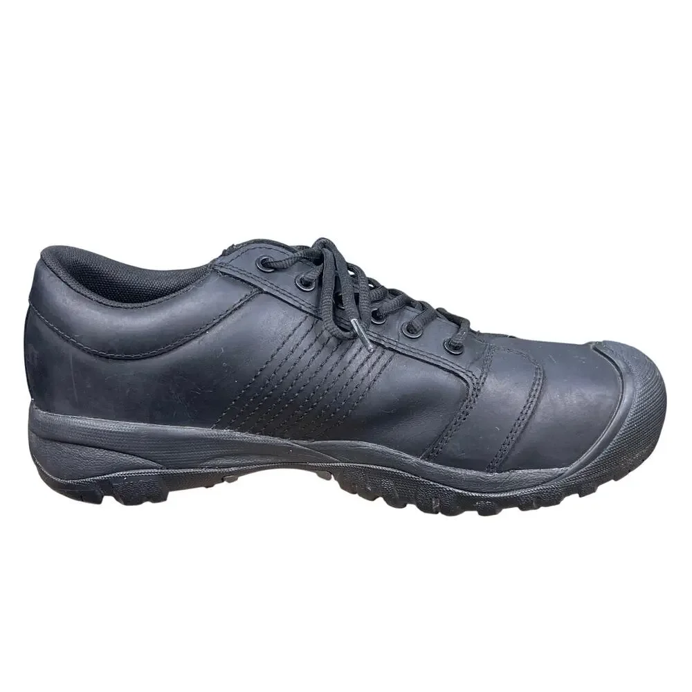 Keen Utility Black Steel Toe Slip Resistant Wide Work Shoes Size 10.5 EE